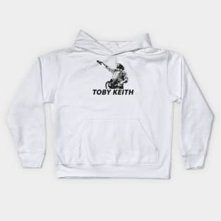 Toby Keith | In Memories | Retro BW Kids Hoodie